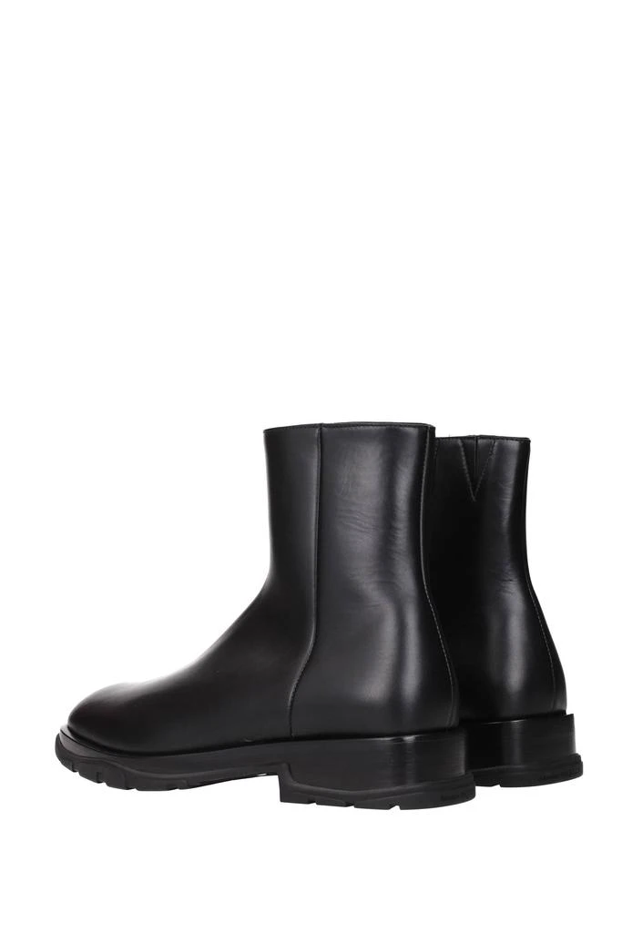 商品Alexander McQueen|Ankle Boot Leather Black,价格¥3477,第4张图片详细描述