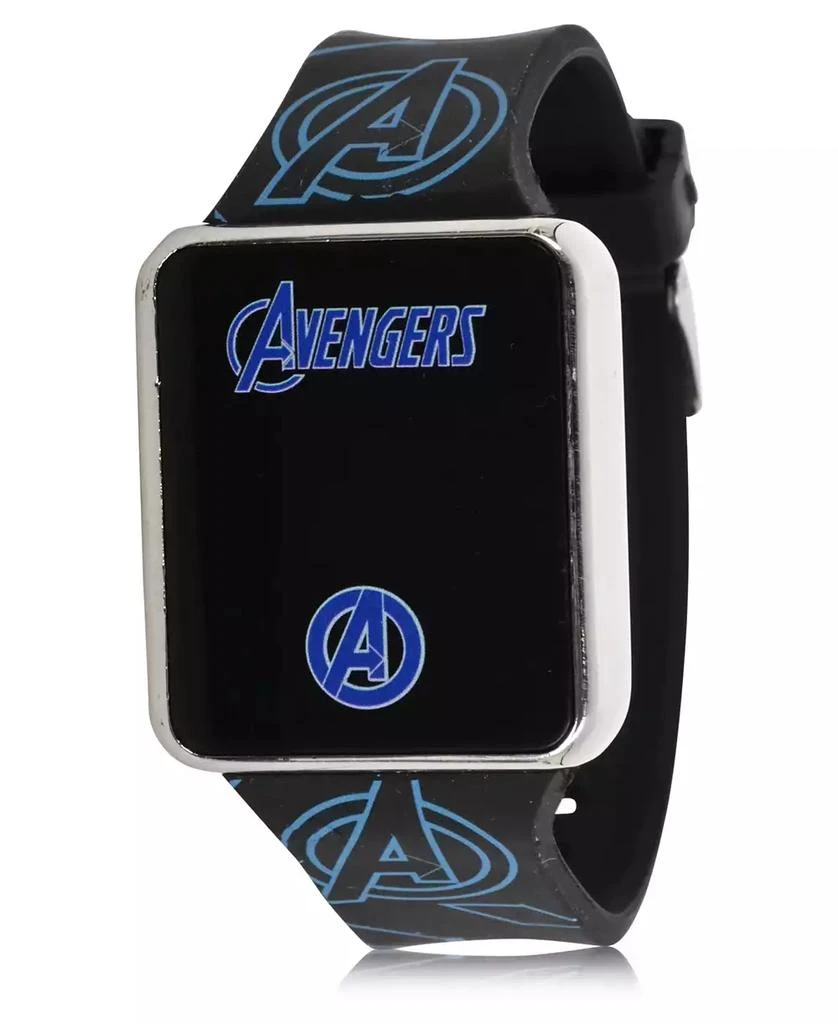 商品Accutime|Avengers Kid's Touch Screen Black Silicone Strap LED Watch, 36mm x 33 mm,价格¥127,第2张图片详细描述