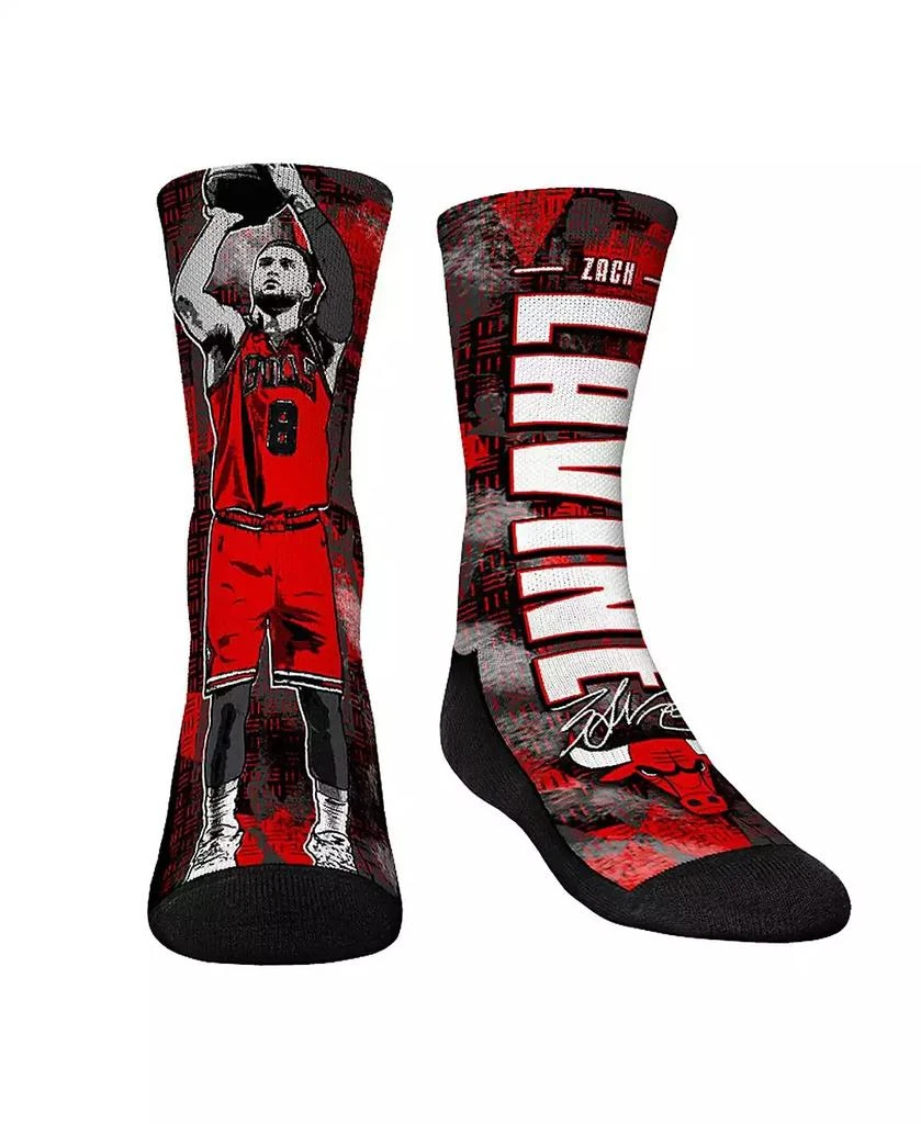 商品Rock 'Em|Youth Boys and Girls Socks Zach LaVine Chicago Bulls Big Player Crew Socks,价格¥170,第1张图片