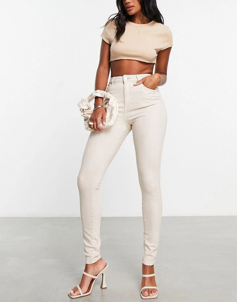 商品ASOS|ASOS DESIGN ultimate skinny jeans in stone,价格¥216,第1张图片