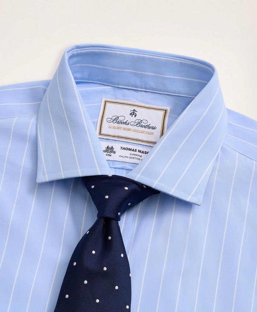 Brooks Brothers x Thomas Mason® Regent Regular-Fit Dress Shirt, Poplin English Collar Bold Stripe商品第4张图片规格展示