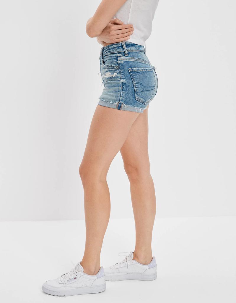 商品AE|AE Ne(x)t Level Super High-Waisted Denim Short Short,价格¥297,第5张图片详细描述