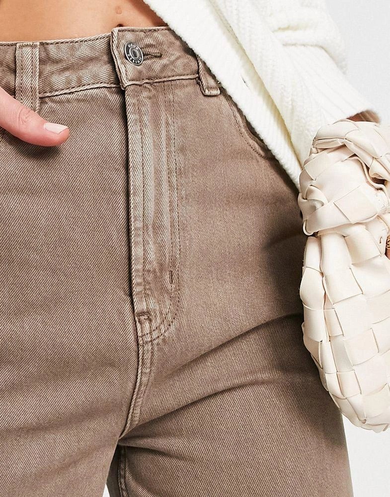 商品ASOS|ASOS DESIGN Tall dad jeans in washed brown,价格¥313,第3张图片详细描述