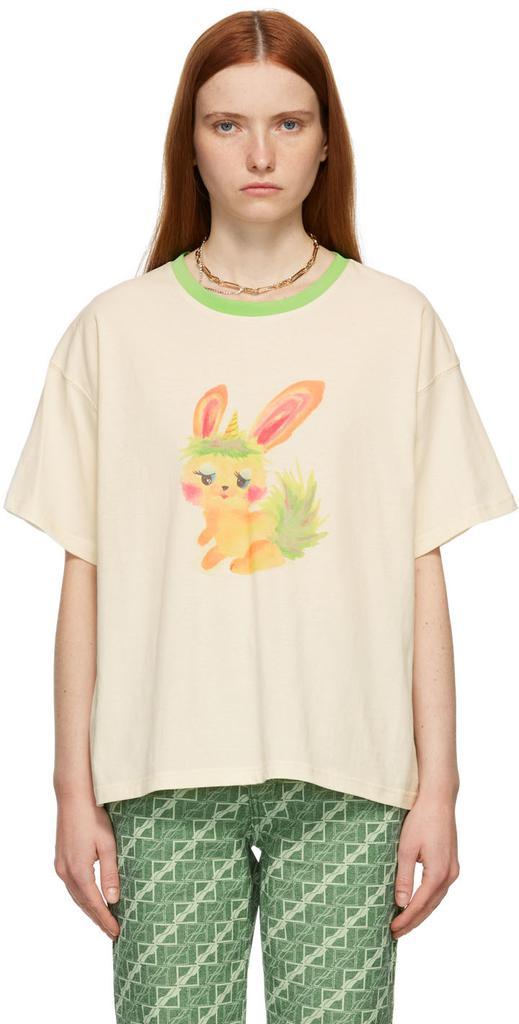 商品We11done|Off-White & Green Monster T-Shirt,价格¥1781,第1张图片