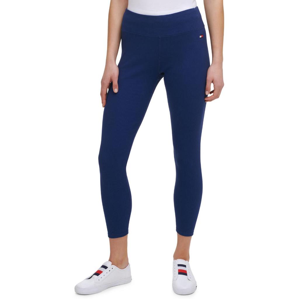 Tommy Hilfiger Sport Womens Ribbed High Rise Athletic Leggings商品第3张图片规格展示