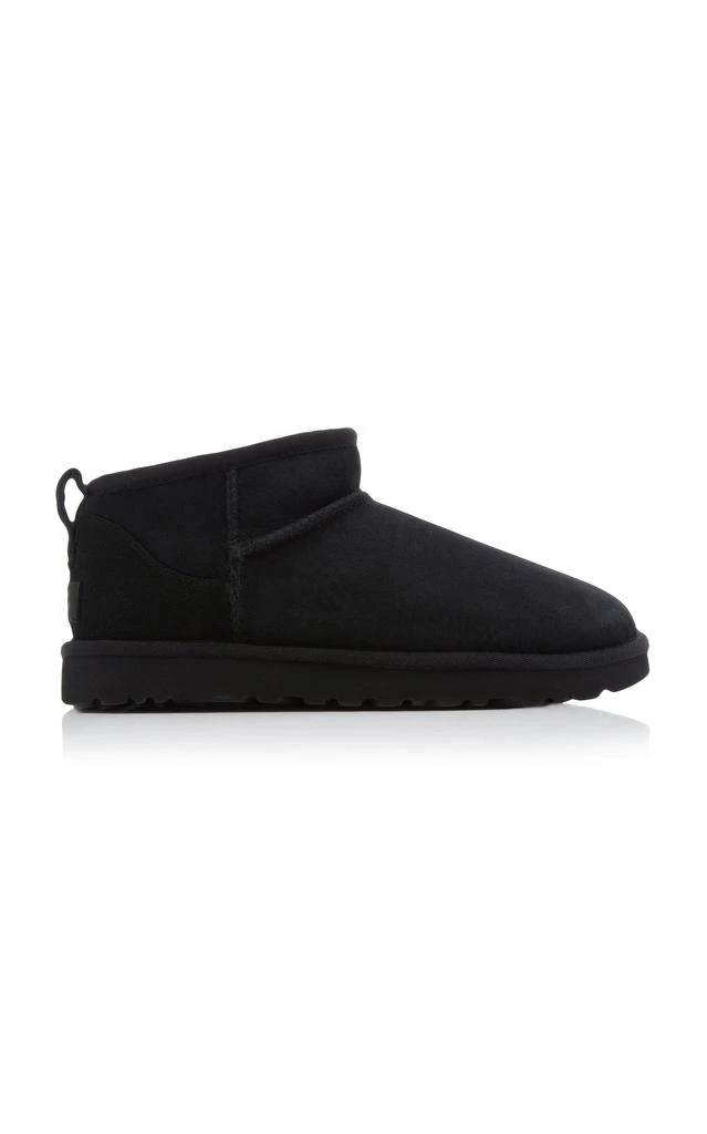 商品UGG|UGG - Classic Ultra Mini Sheepskin Ankle Boots - Black - US 7 - Moda Operandi,价格¥1104,第1张图片