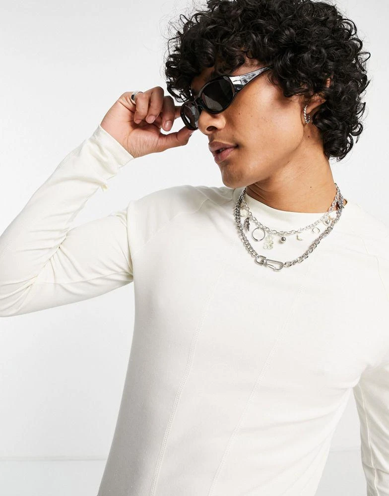 商品ASOS|ASOS DESIGN y2k runner sunglasses in black with black lens,价格¥66,第1张图片