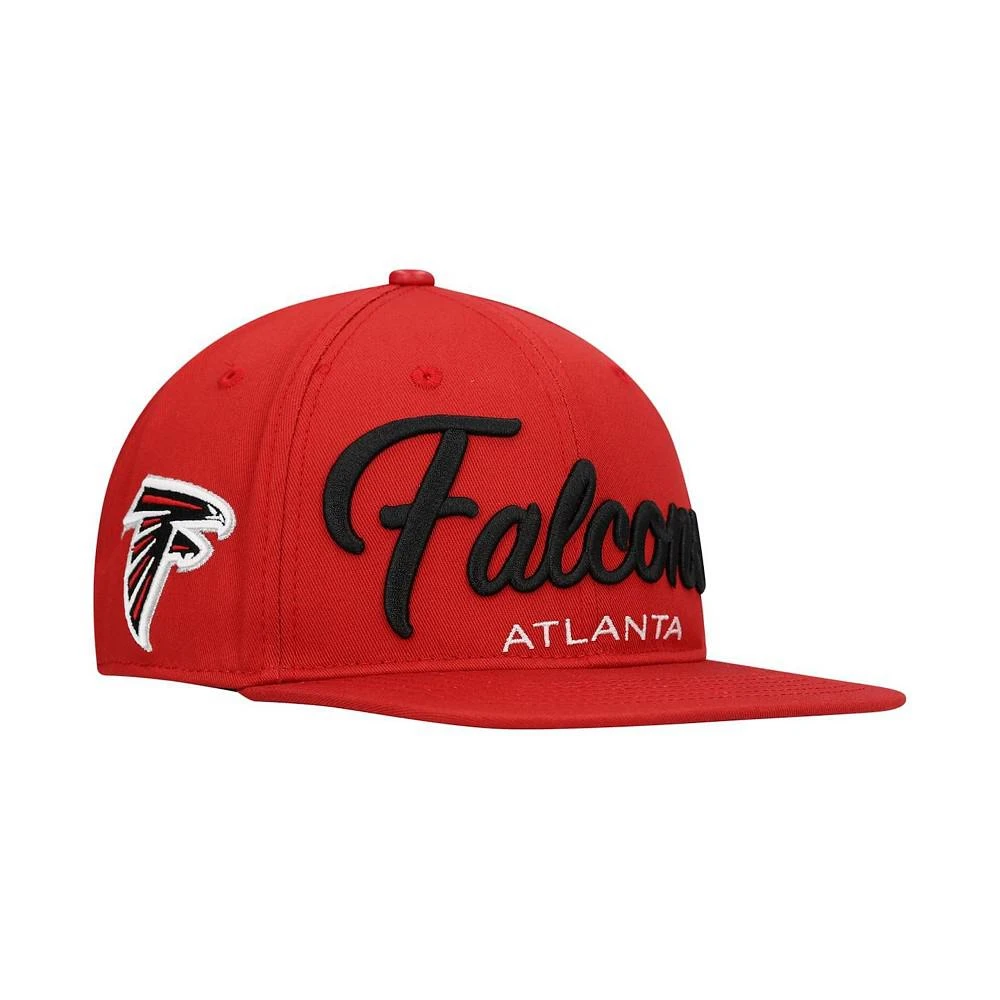 商品Pro Standard|Men's Red Atlanta Falcons Script Wordmark Snapback Hat,价格¥300,第1张图片