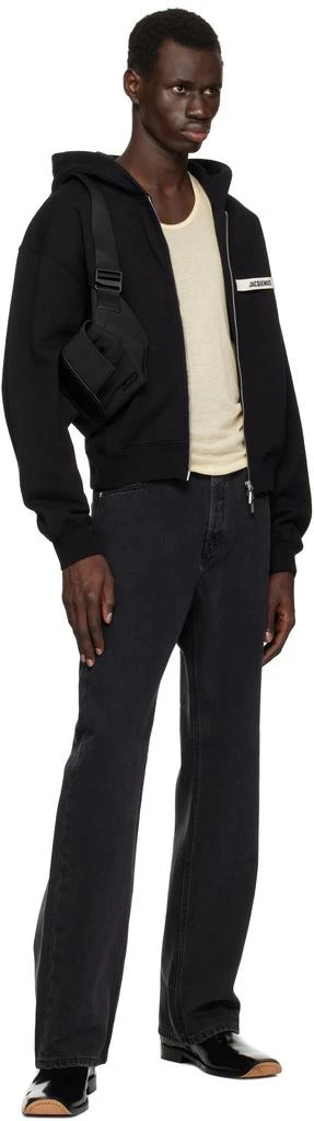 商品Jacquemus|Black La Casa 'The Gros Grain zipped' Hoodie,价格¥2792,第4张图片详细描述