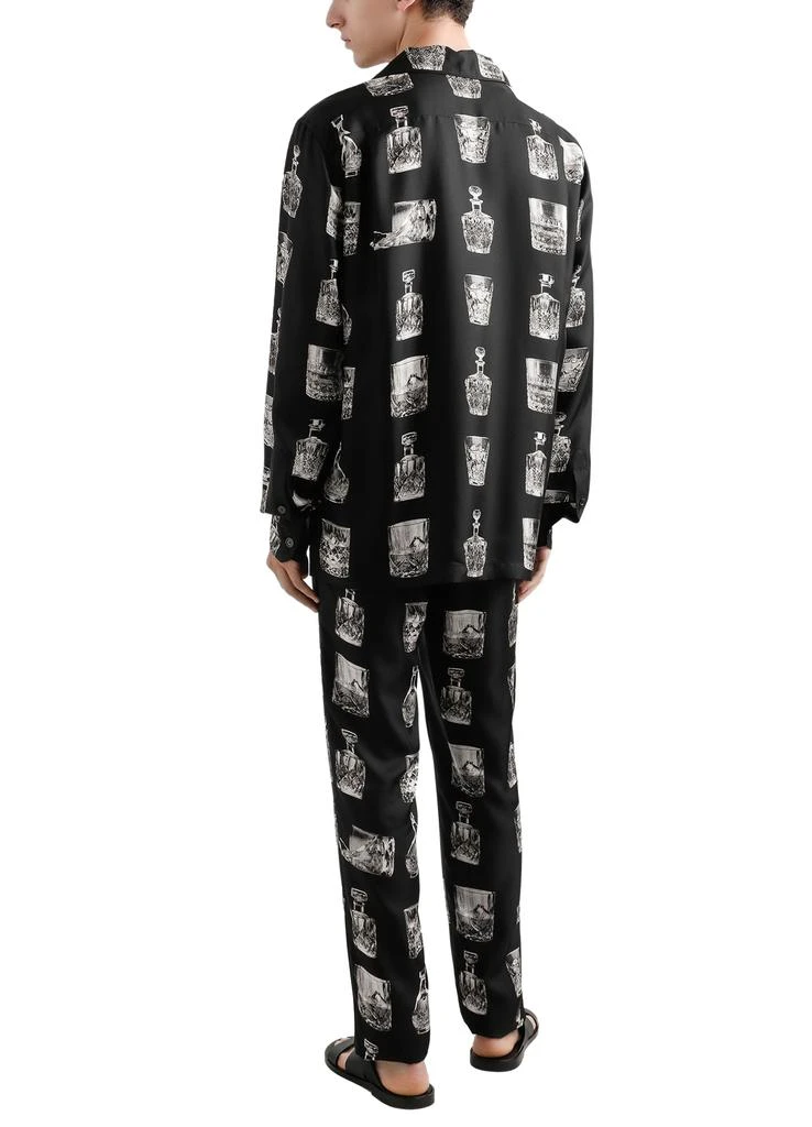 商品Dolce & Gabbana|Silk pajama pants with whisky print,价格¥13521,第3张图片详细描述