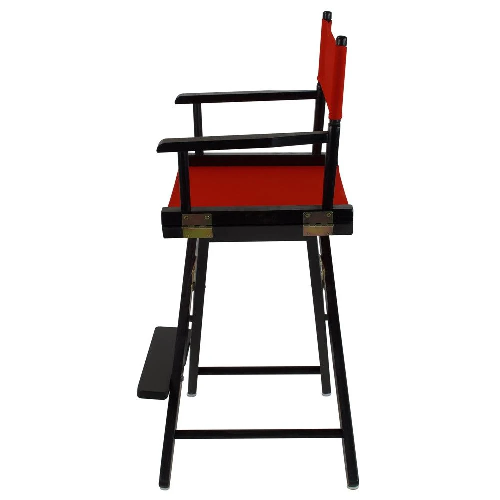 商品American Trails|Extra-Wide Premium 24"  Directors Chair Black Frame W/Red Color Cover,价格¥1071,第2张图片详细描述
