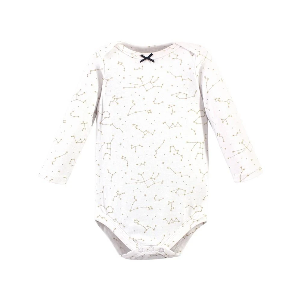 商品Hudson|Baby Girls Long Sleeve Bodysuits, Pack of 3,价格¥188,第4张图片详细描述