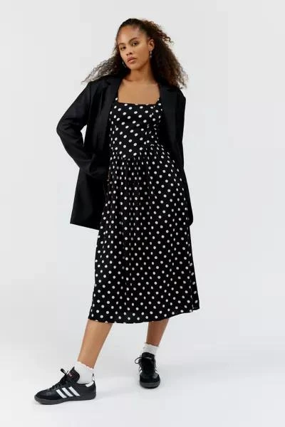 商品Urban Outfitters|UO Lydia Polka Dot Midi Dress,价格¥303,第1张图片