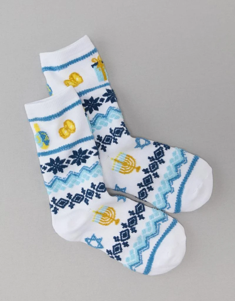 商品AE|AE Hanukkah Crew Sock,价格¥30,第1张图片