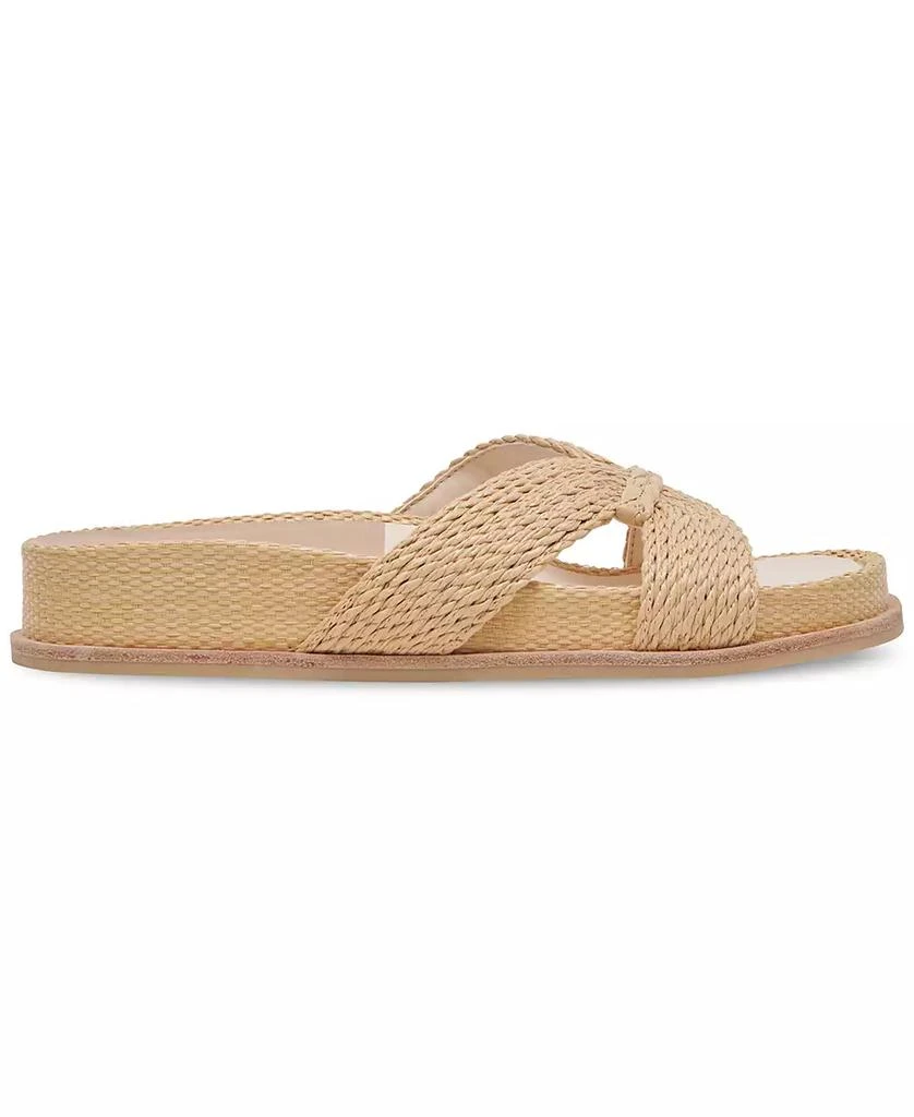 商品Dolce Vita|Women's Selda Raffia Slide Footbed Sandals,价格¥502,第2张图片详细描述