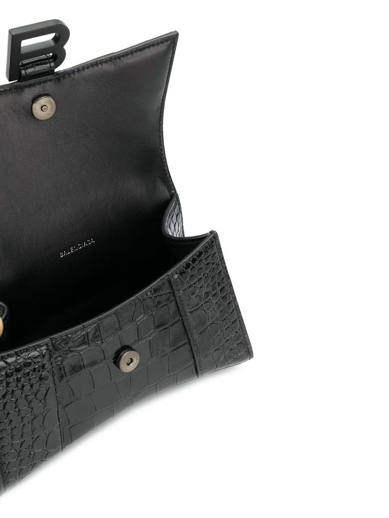 商品Balenciaga|BALENCIAGA - Hourglass Small Leather Top-handle Bag,价格¥17529,第2张图片详细描述