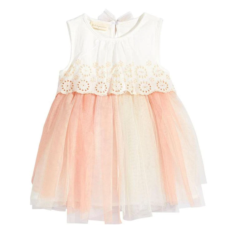 商品First Impressions|Eyelet & Tulle Dress, Baby Girls, Created for Macy's,价格¥198,第1张图片
