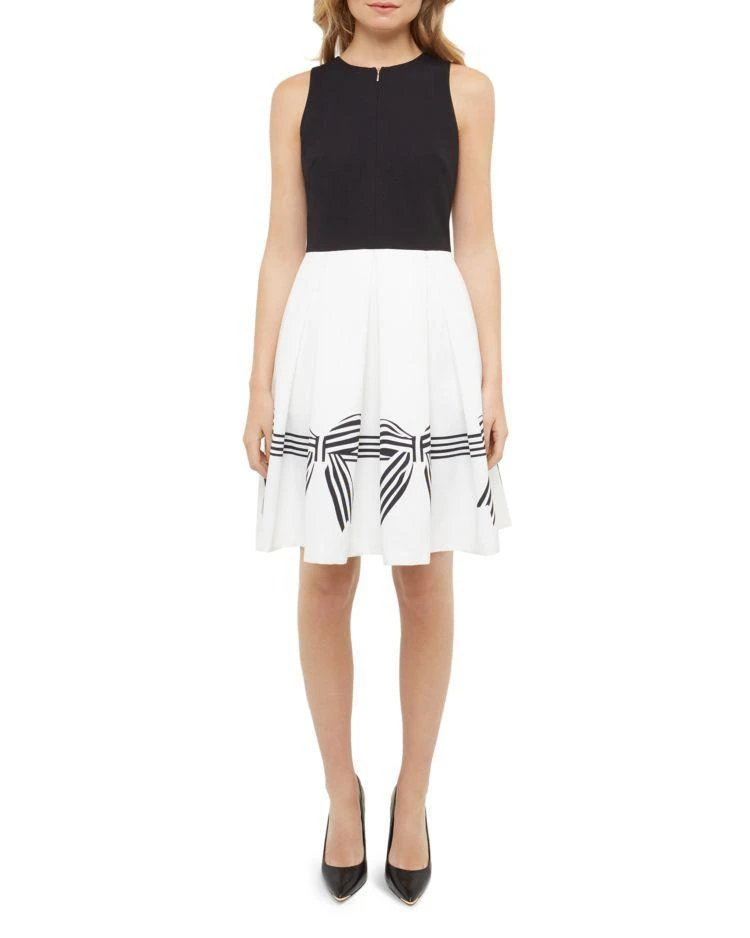 商品Ted Baker London|Natalea Bow Stripe A-Line Dress,价格¥1547,第1张图片