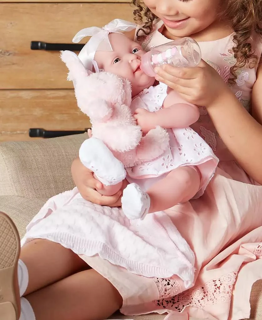 商品JC TOYS|La Newborn 15" Real Girl Baby Doll White Eyelet Dress,价格¥463,第2张图片详细描述