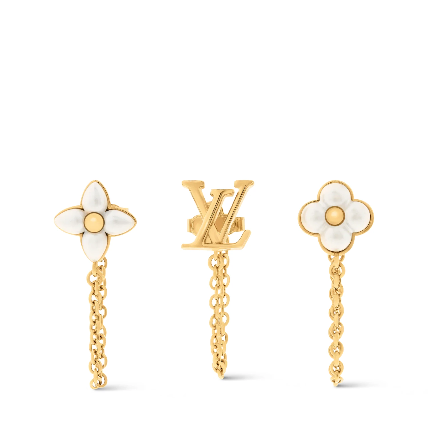 商品Louis Vuitton|【预售】 LV路易威登 25秋冬 女士 耳环 LV FLORAGRAM 耳环 M03015 ,价格¥4446,第1张图片