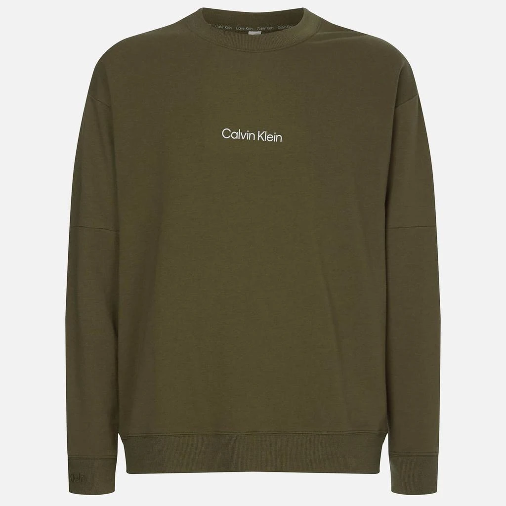 商品Calvin Klein|Calvin Klein Men's Logo Sweatshirt - Army Green,价格¥355,第1张图片