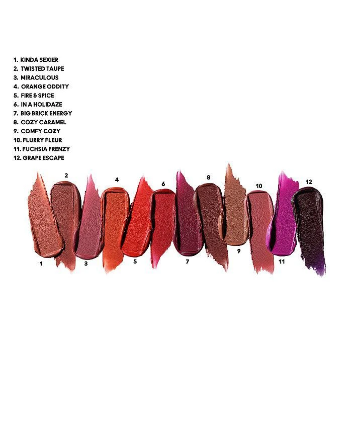 商品MAC|Lips by the Dozen Mini Powder Kiss Lipstick Set ($180 value),价格¥491,第2张图片详细描述