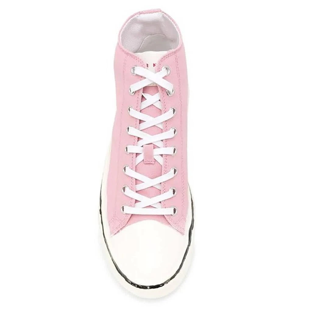 商品Marni|Ladies Pink Cotton Canvas High-top Sneakers,价格¥710,第3张图片详细描述