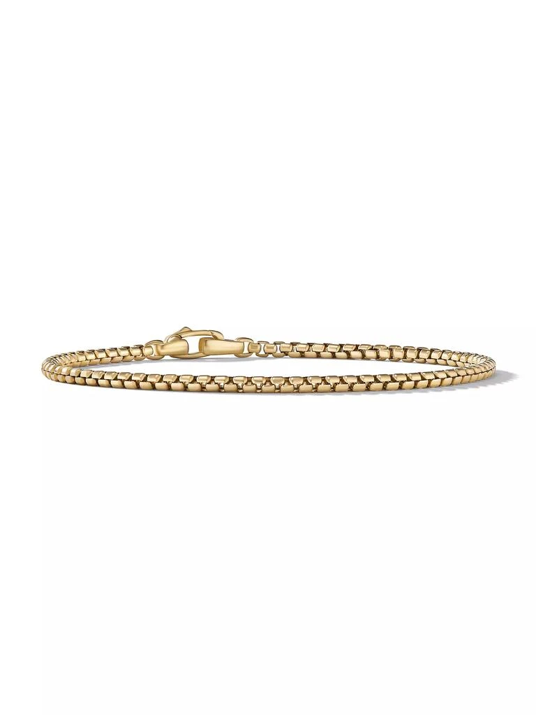 商品David Yurman|Box Chain Bracelet in 18K Yellow Gold, 2.7MM,价格¥9740,第1张图片