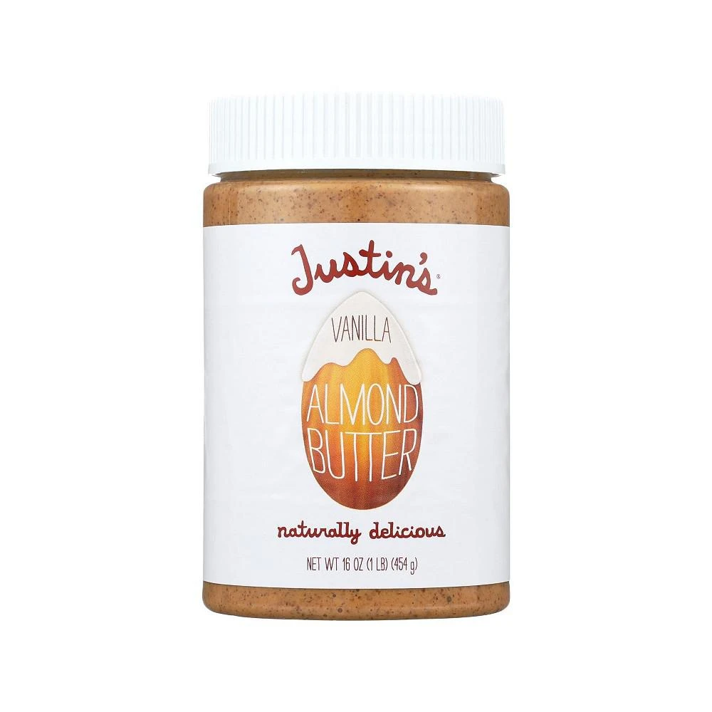 商品Justin's Nut Butter|Almond Butter - Vanilla - Case of 6 - 16 oz.,价格¥670,第1张图片