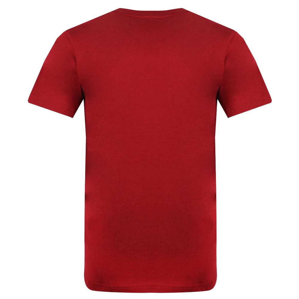 Burgundy Red Short Sleeved T Shirt商品第3张图片规格展示