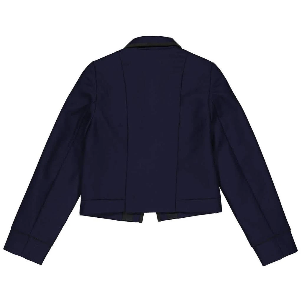 商品Burberry|Girls Navy Satin Trim Wool Twill Tailored Jacket,价格¥897,第2张图片详细描述