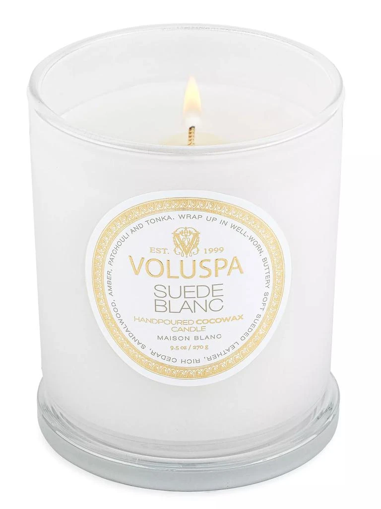 商品Voluspa|Suede Blanc Boxed Classic Candle,价格¥261,第3张图片详细描述