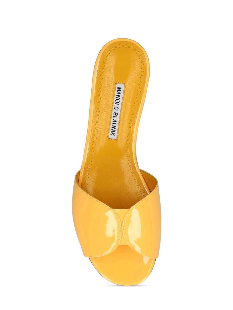 商品Manolo Blahnik|10mm Houramu Patent Leather Flats,价格¥2964,第4张图片详细描述