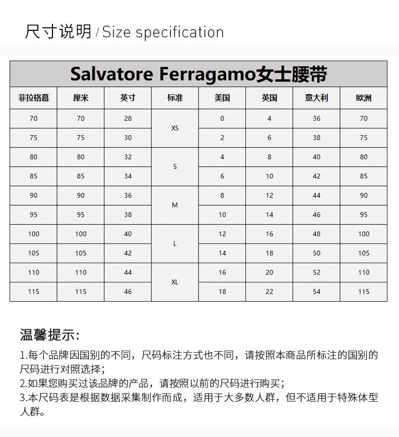 商品Salvatore Ferragamo|香港直邮FERRAGAMO菲拉格慕女士棕色休闲百搭腰带23-A565-733966,价格¥4114,第4张图片详细描述