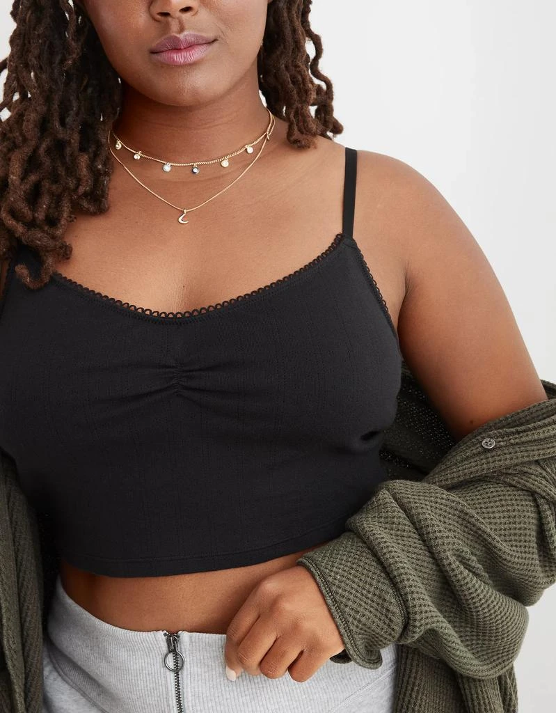 商品Aerie|Aerie Pointelle Bra Top,价格¥106,第1张图片