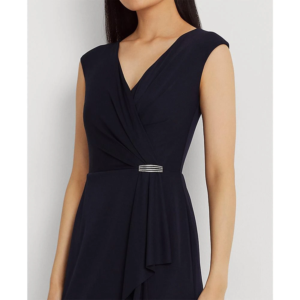 商品Ralph Lauren|Women's Jersey Cap-Sleeve Cocktail Dress,价格¥521,第4张图片详细描述