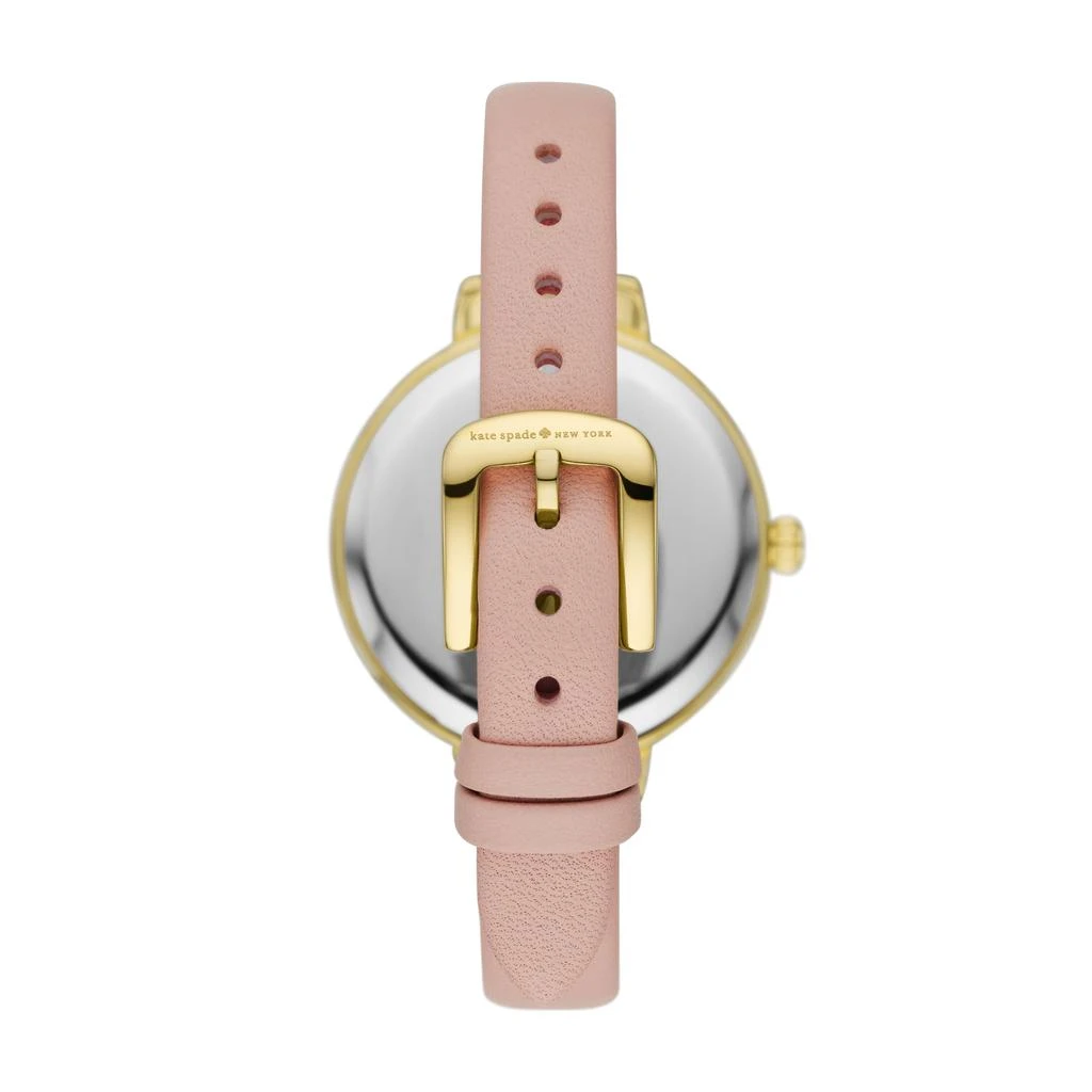 商品Kate Spade|kate spade new york women's metro three-hand, gold-tone alloy watch,价格¥1277,第3张图片详细描述