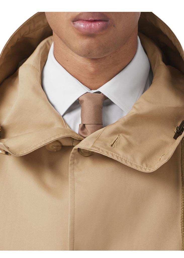 商品Burberry|Cotton gabardine hooded car coat,价格¥15212,第4张图片详细描述