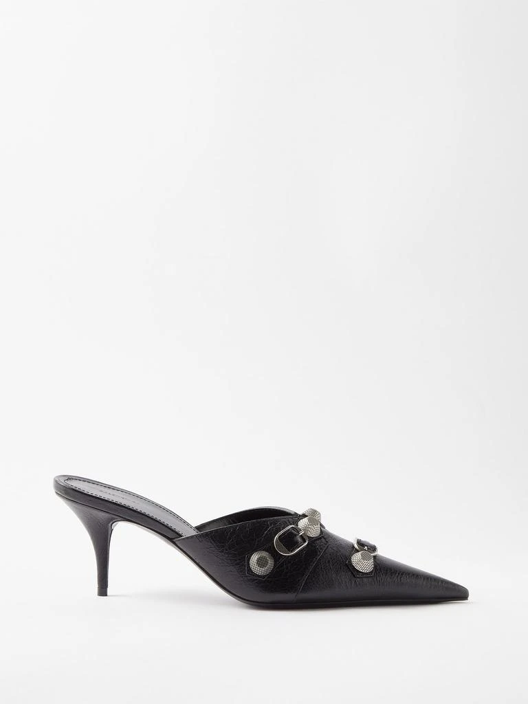 商品Balenciaga|Cagole 70 studded leather mules,价格¥5905,第1张图片