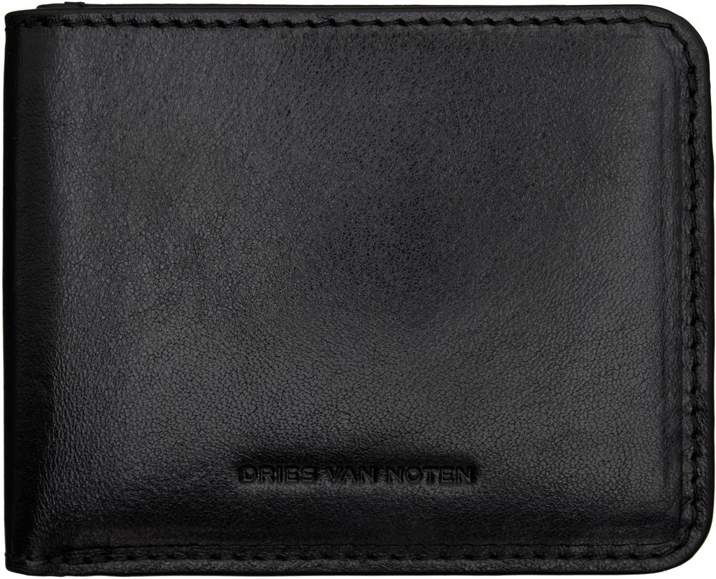 商品Dries Van Noten|Black Leather Wallet,价格¥2594,第1张图片