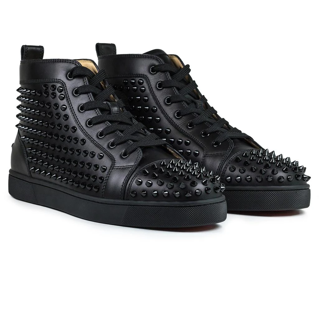 商品Christian Louboutin|Christian Louboutin Louis Flat Spikes Leather Black,价格¥11538,第4张图片详细描述