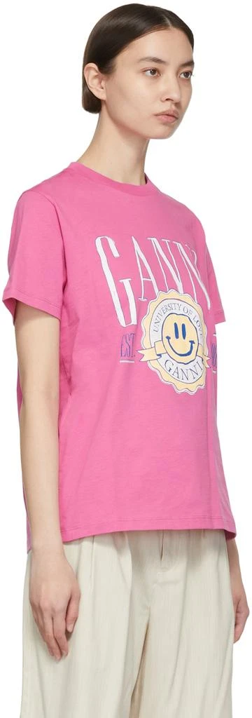 商品Ganni|Pink Organic Cotton T-Shirt,价格¥465,第2张图片详细描述