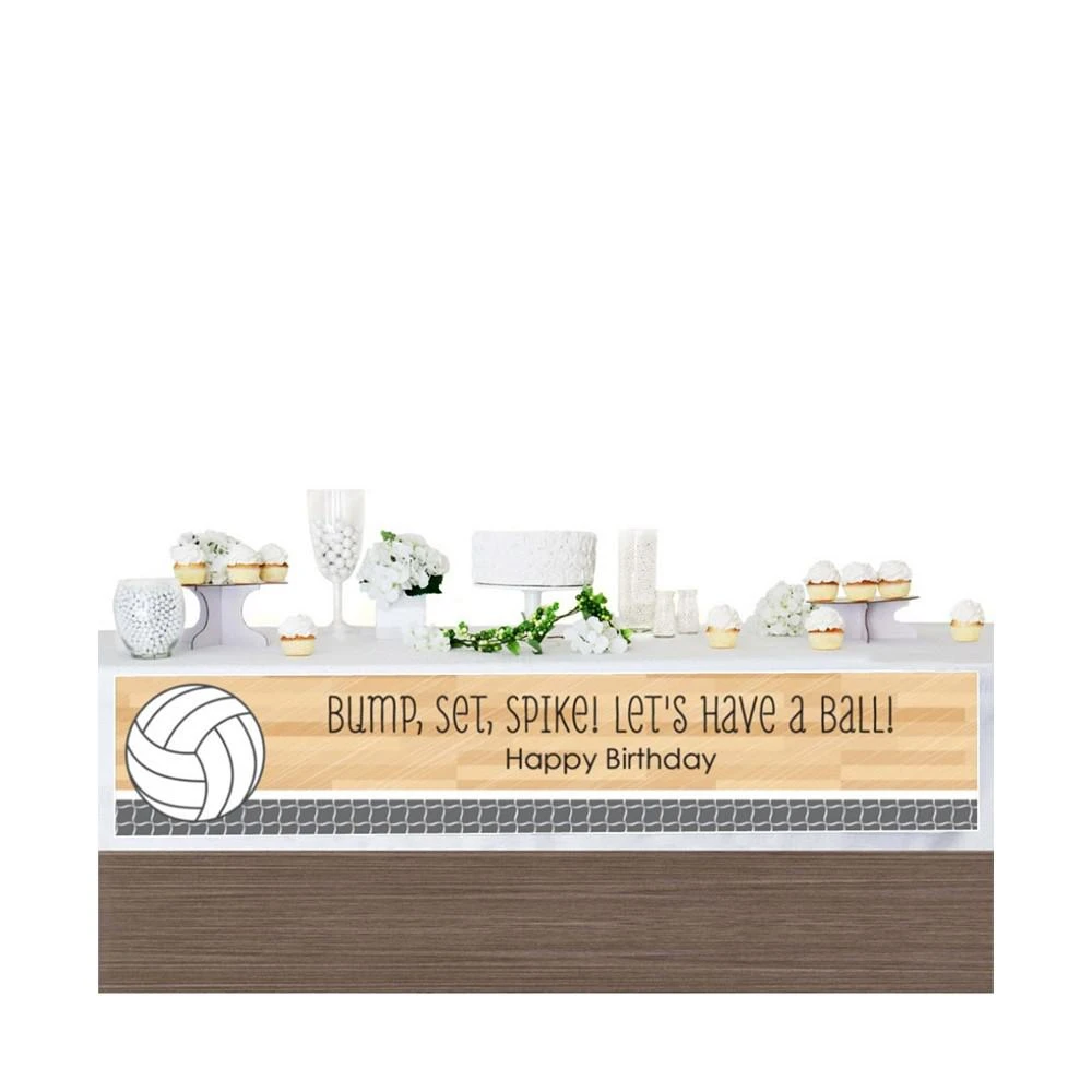 商品Big Dot of Happiness|Bump, Set, Spike - Volleyball - Happy Birthday Decorations Party Banner,价格¥157,第2张图片详细描述