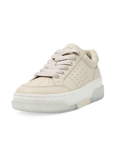 Stadium Leather Platform Low-Top Sneakers商品第2张图片规格展示