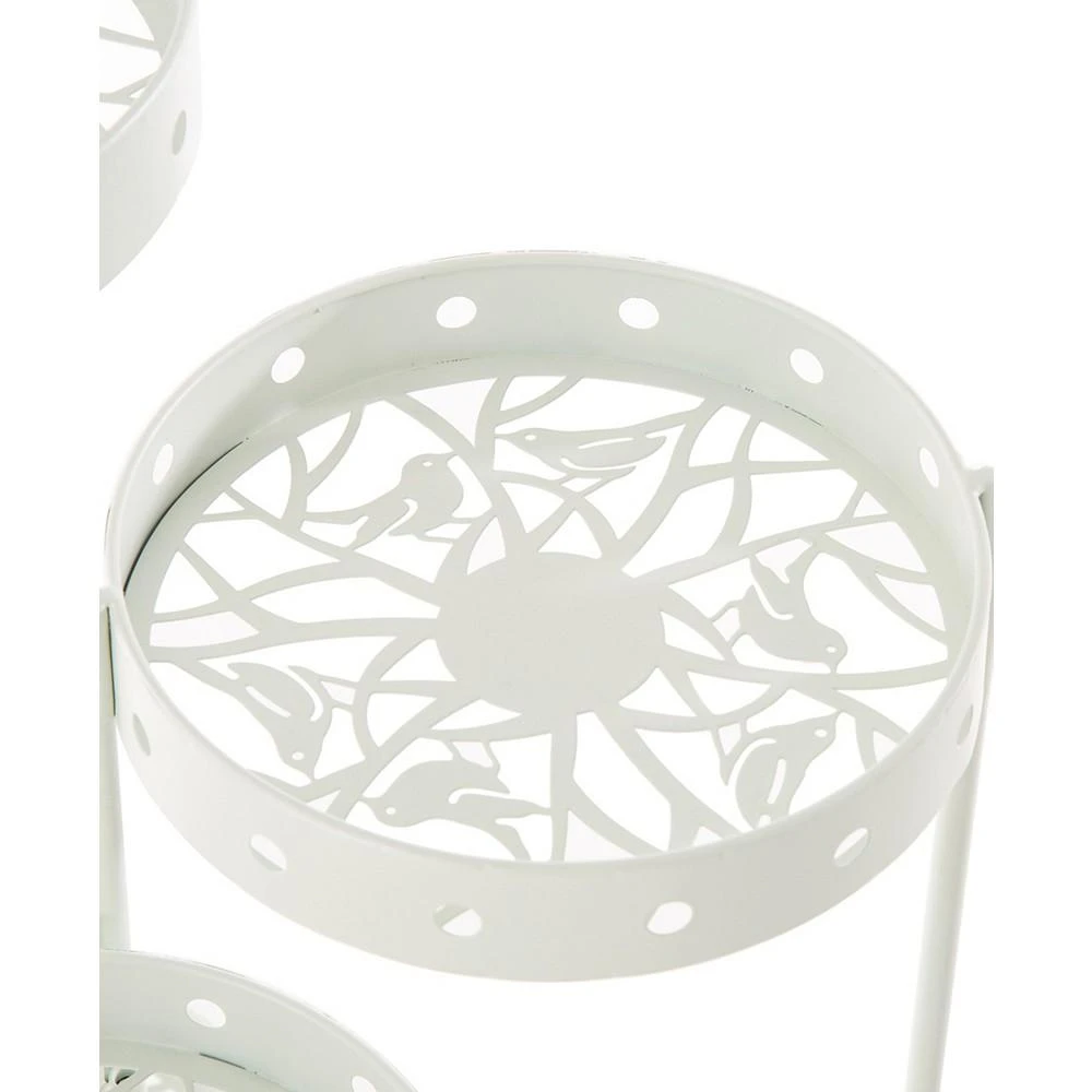 Foldable Multi-Tiered Round Metal Planter Stand, 32.25" 商品