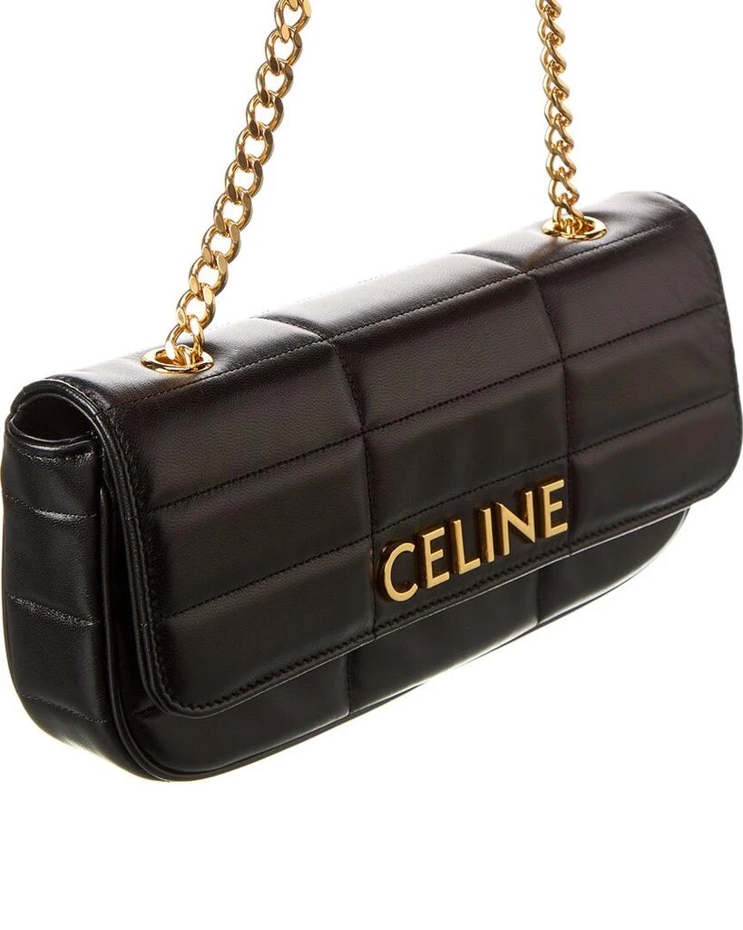 商品Celine|CELINE Monochrome Quilted Leather Shoulder Bag,价格¥15891,第3张图片详细描述