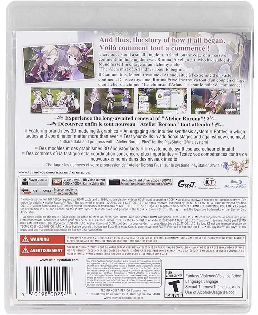 商品SONY|Atelier Rorona Plus: The Alchemist of Arland - Playstation 3,价格¥300,第3张图片详细描述