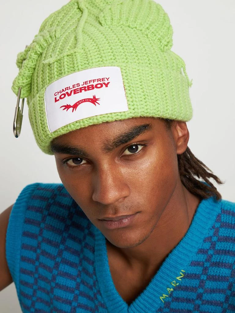 商品Charles Jeffrey Loverboy|Chunky Punk Ears Wool & Nylon Beanie,价格¥1644,第1张图片详细描述