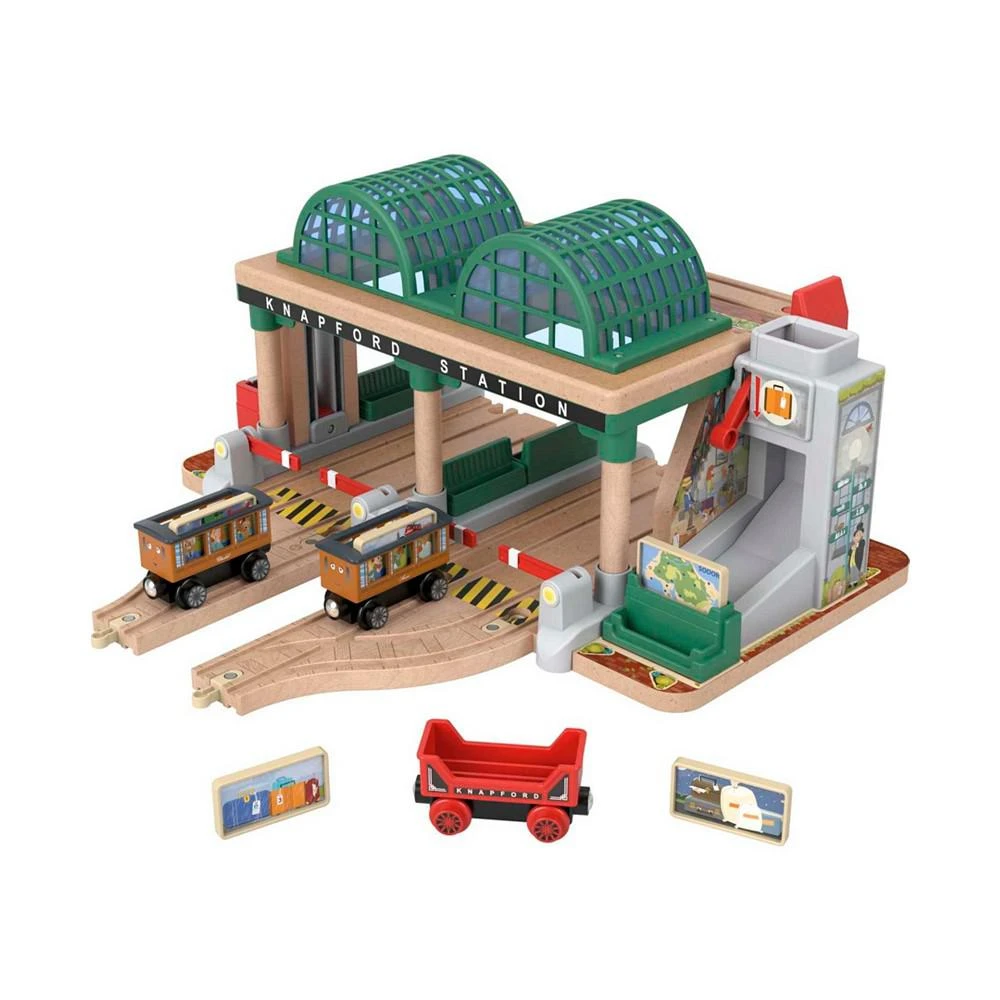 商品Fisher Price|Thomas Friends Wooden Railway Knapford Station Passenger Pickup Playset,价格¥665,第1张图片