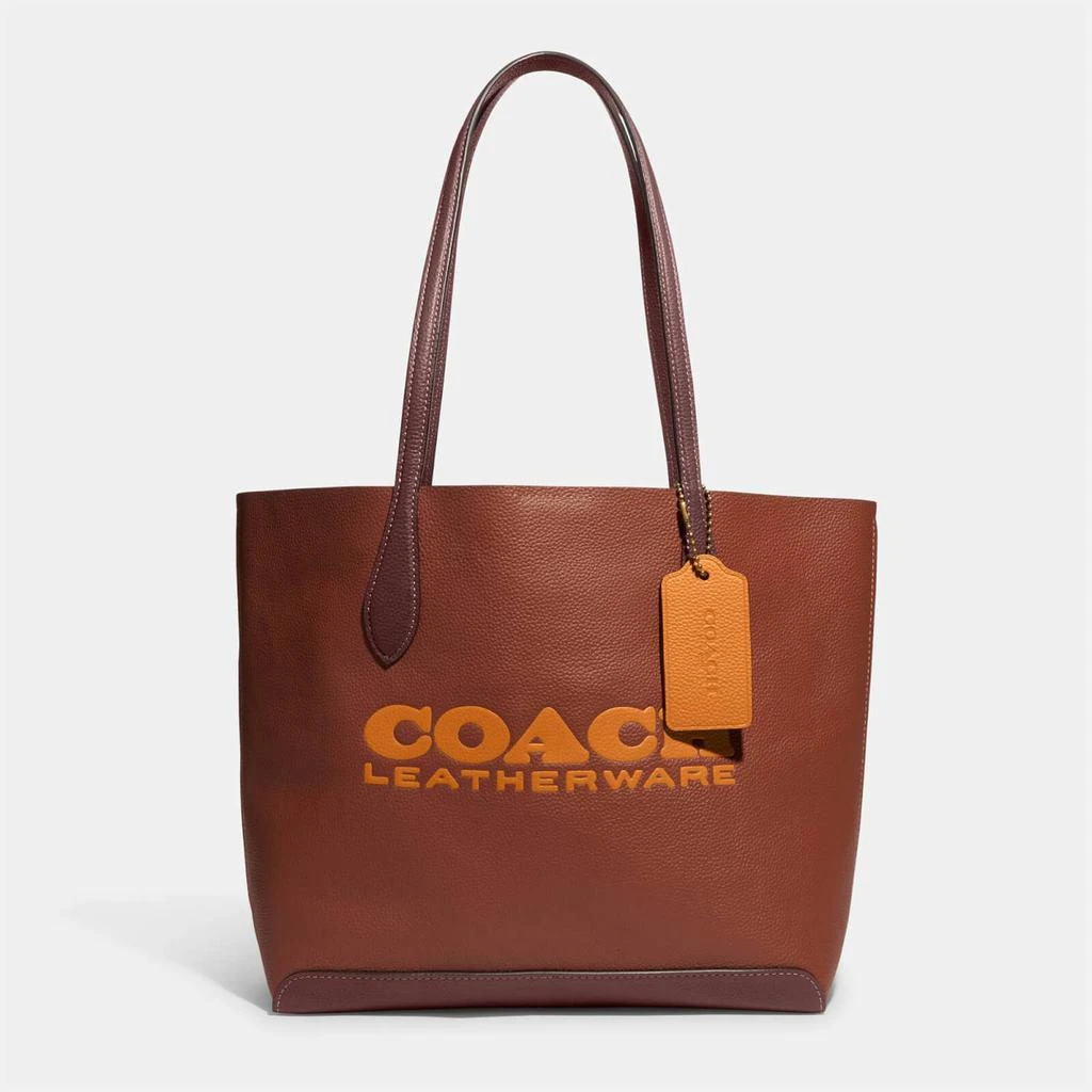 商品Coach|Coach Women's Colorblock Leather Kia Tote Bag - 1941 Saddle Multi,价格¥1641,第1张图片